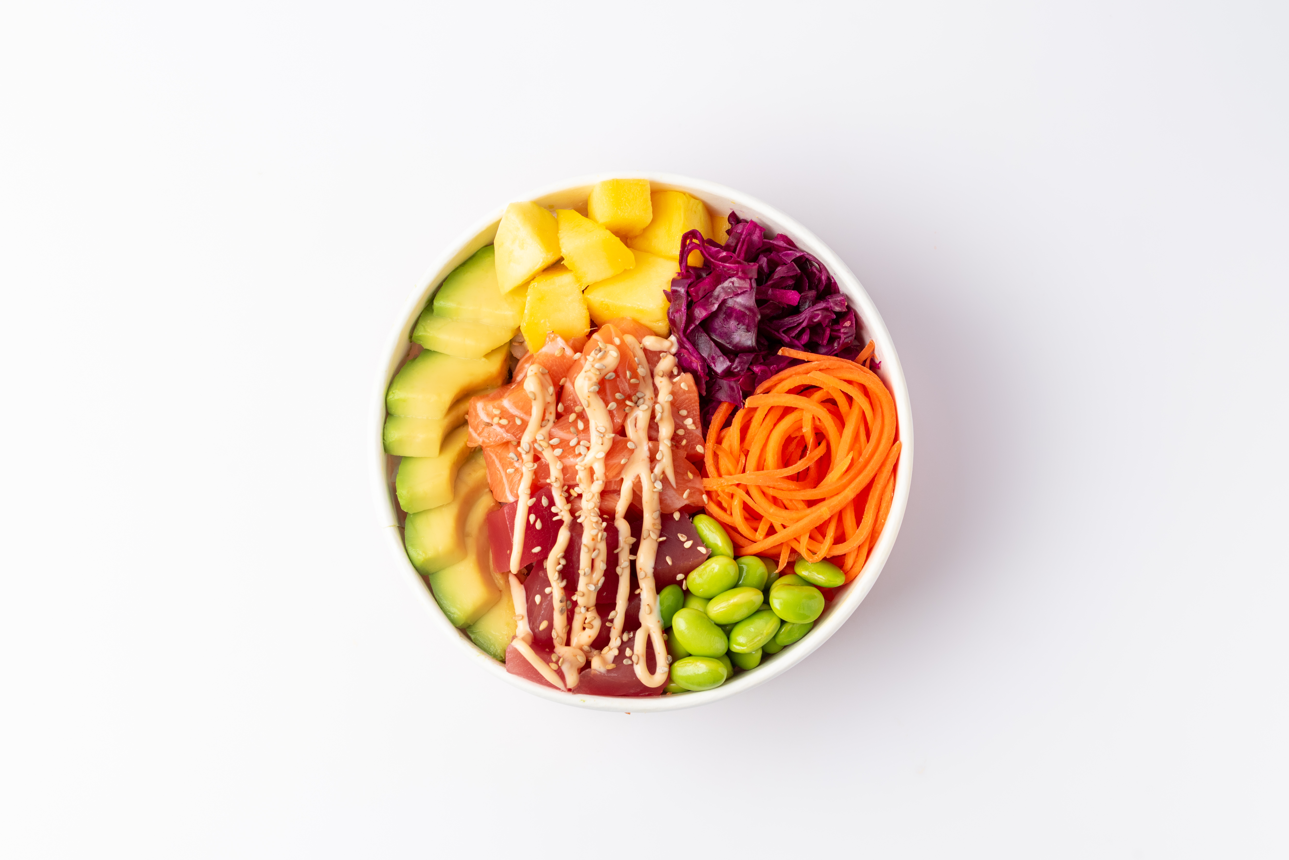 Zalm en Tonijn Poke Bowl